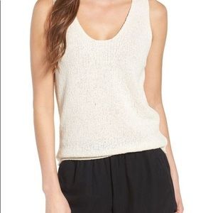 Madewell Springdale Ivory Tank Top sz Large